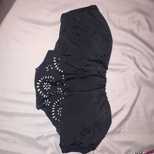 Black bathing suit top